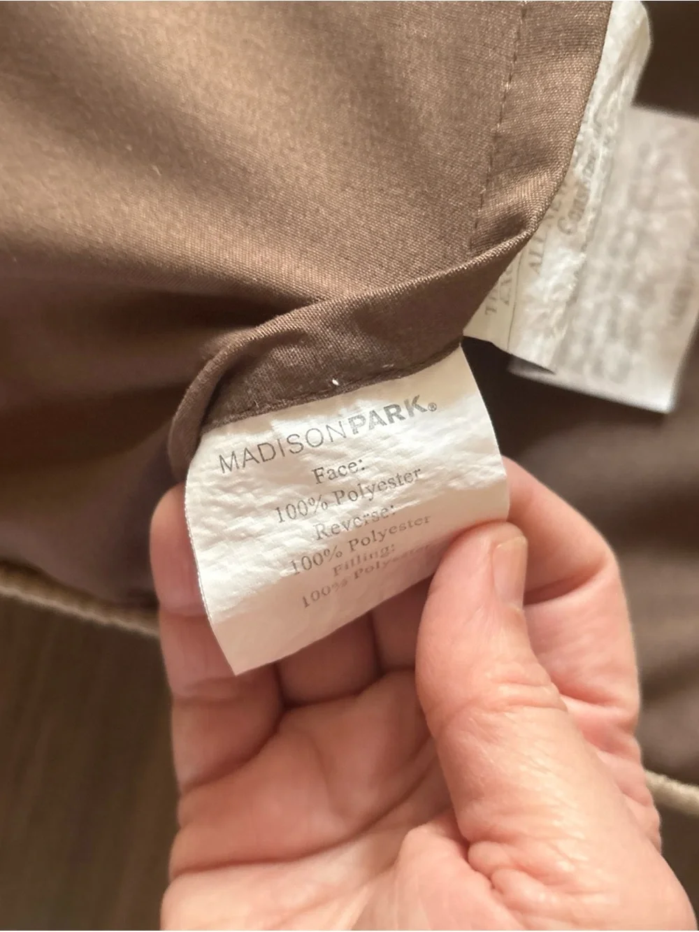 Madison Park Velvet Chevron Pillow Shams in Taupe
